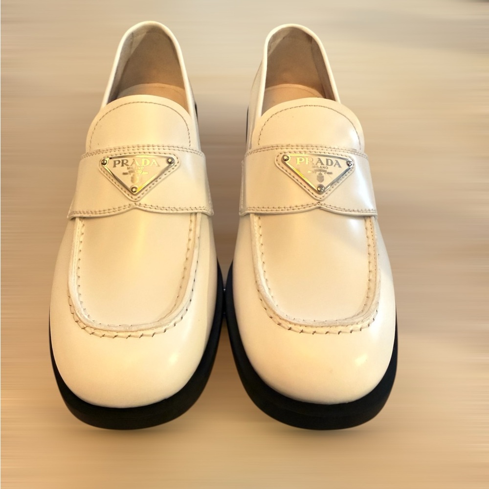 Prada Women’s Off-White Loafers